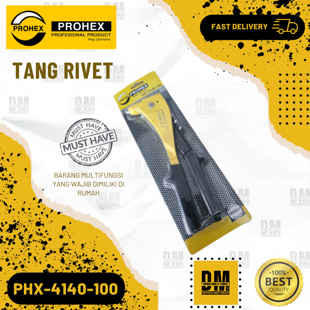 Tang Rivet PROHEX Hand Riveter Rifet Ripet Paku Tembak Professional