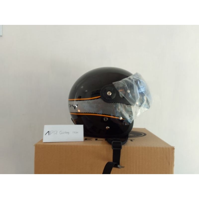 Helm Scoopy Baru Scoppy Klasik Retro Kekinian scopy Hitam Putih New