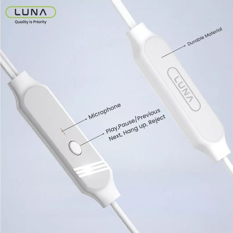 Headseat Luna Super Bass E192 Earphone Hp Jack Aux Stereo