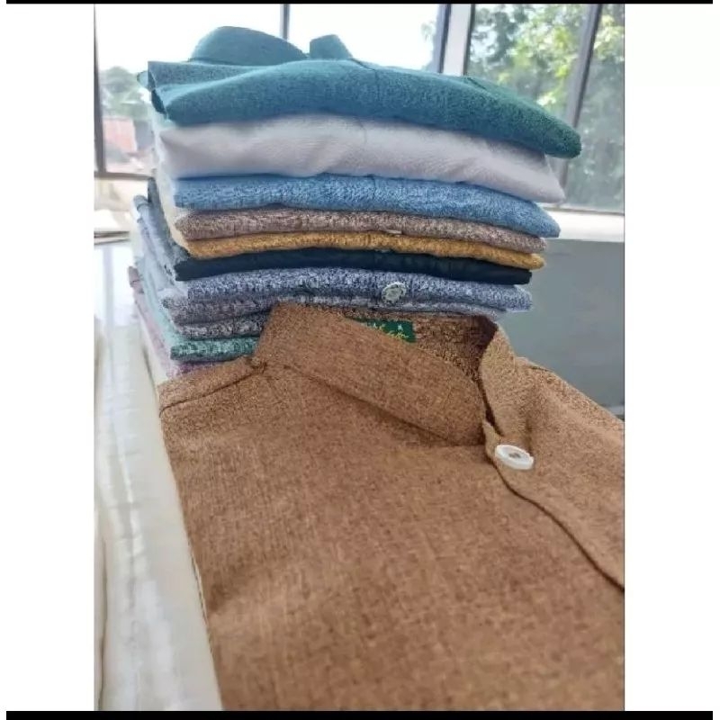 Baju Koko Pria Katun Madinah/Baju Muslim Katun Madinah Alfayreyhan