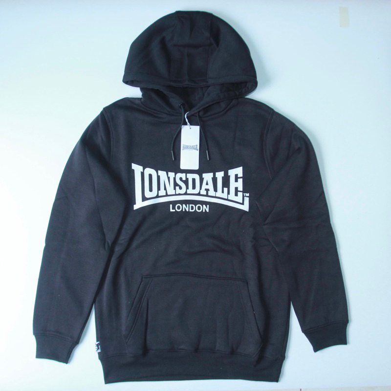 Lonsdale Essentials Hoodie Black Original BNWT