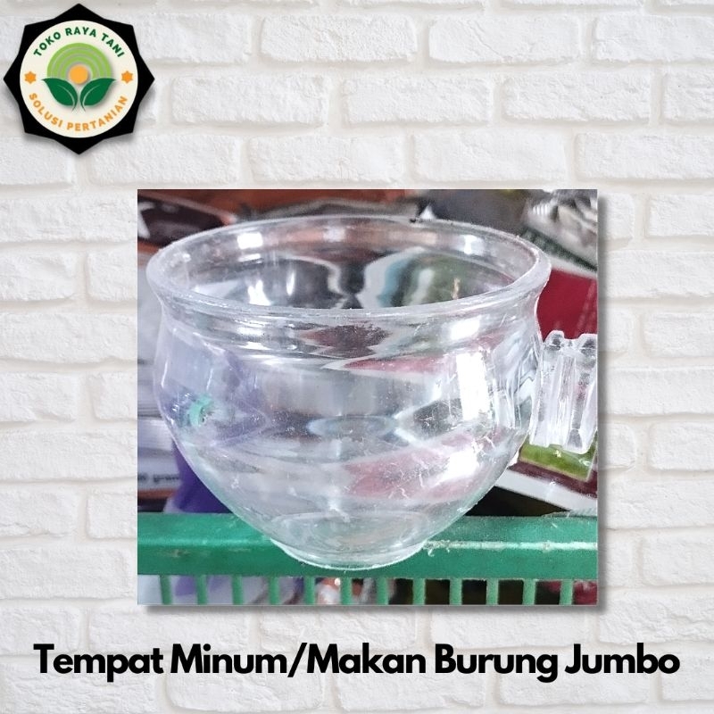 Jual Tempat Minum/Makan Burung ukuran Jumbo Mika Jumbo per pc