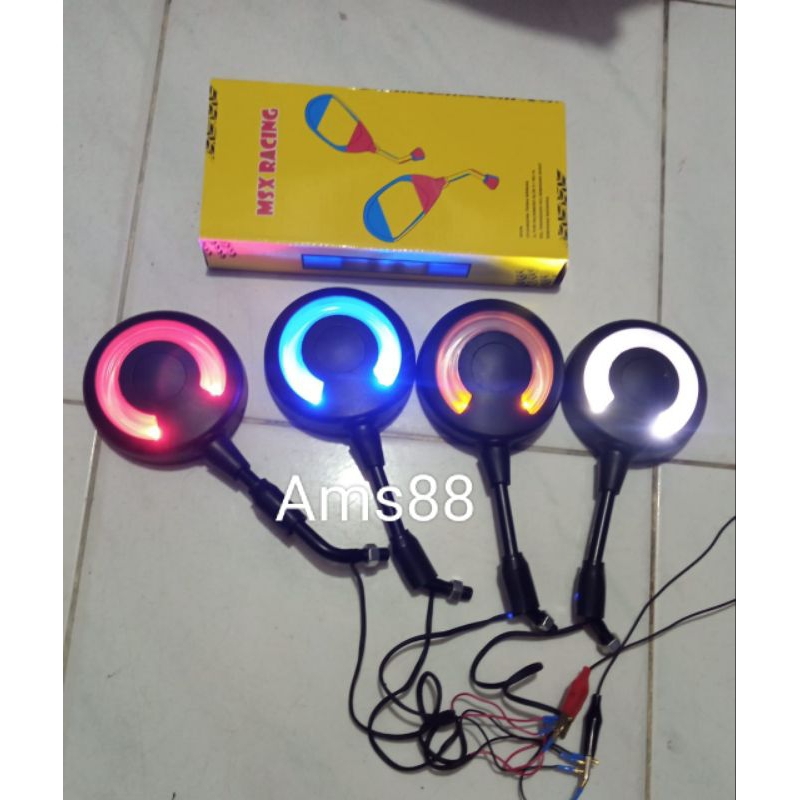 NEW PROMO Spion Scoopy Lampu Led / Spion Bulat Scoopy / Spion Scoopy Lampu Led Motor / Spion Bulat