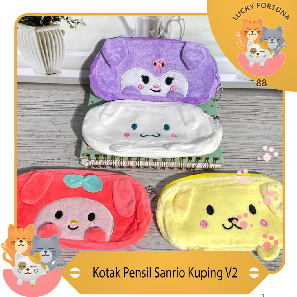 

Kotak Pensil Sanrio v2 Tempat pensil Pouch pensil Kotak pensil anak Kotak pensil lucu