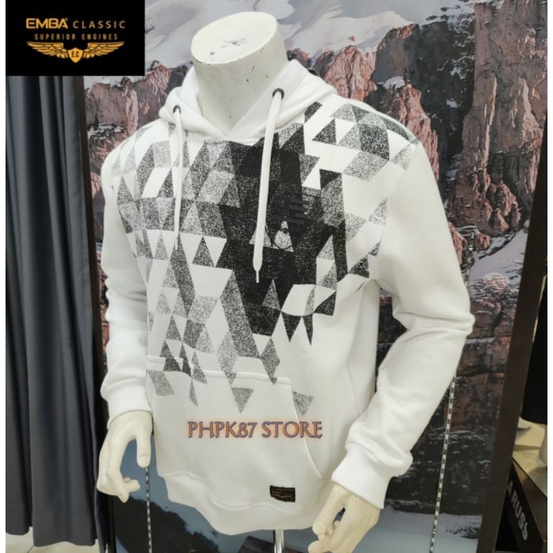 HOODIE JAKET PANJANG PRIA MEREK EMBA CLASIC