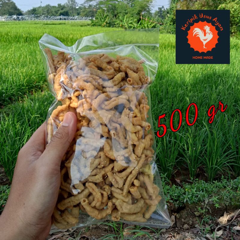 

Keripik Usus Ayam | Termurah | kemasan 500 g / ½ kg