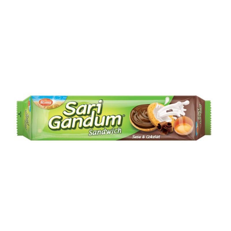 

Sari gandum sandwich coklat 108g