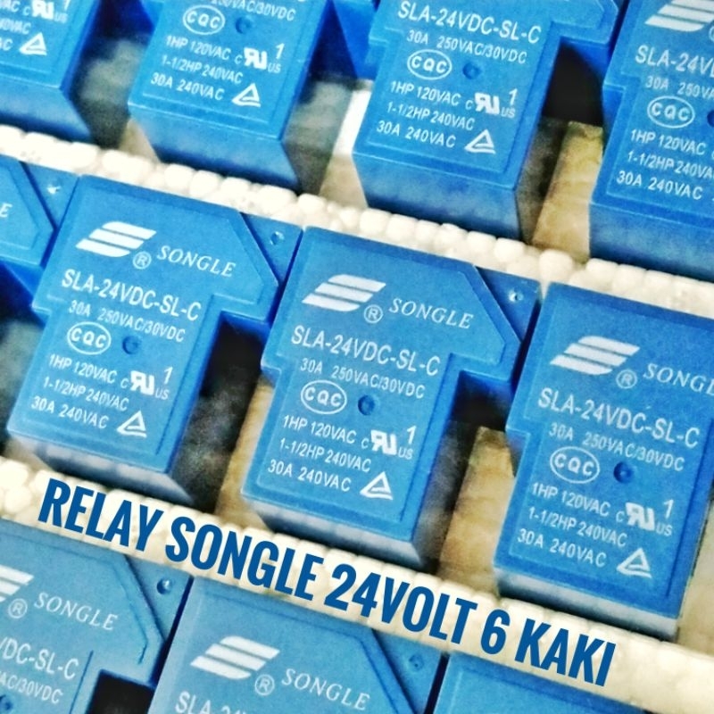 Relay 24 Volt Songle 6pin