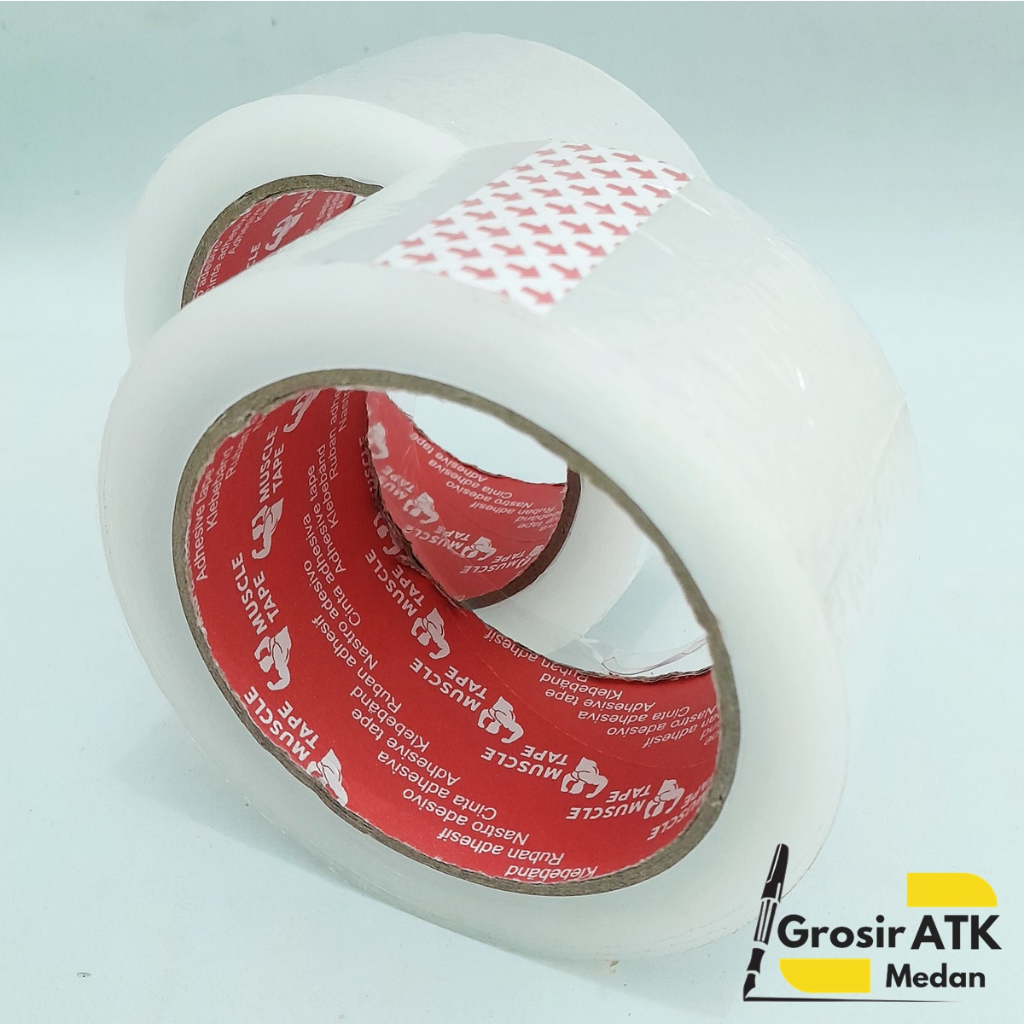 

Lakban Bening Tebal 90 Yard/Solatip Bening/Perekat/Alat Packing