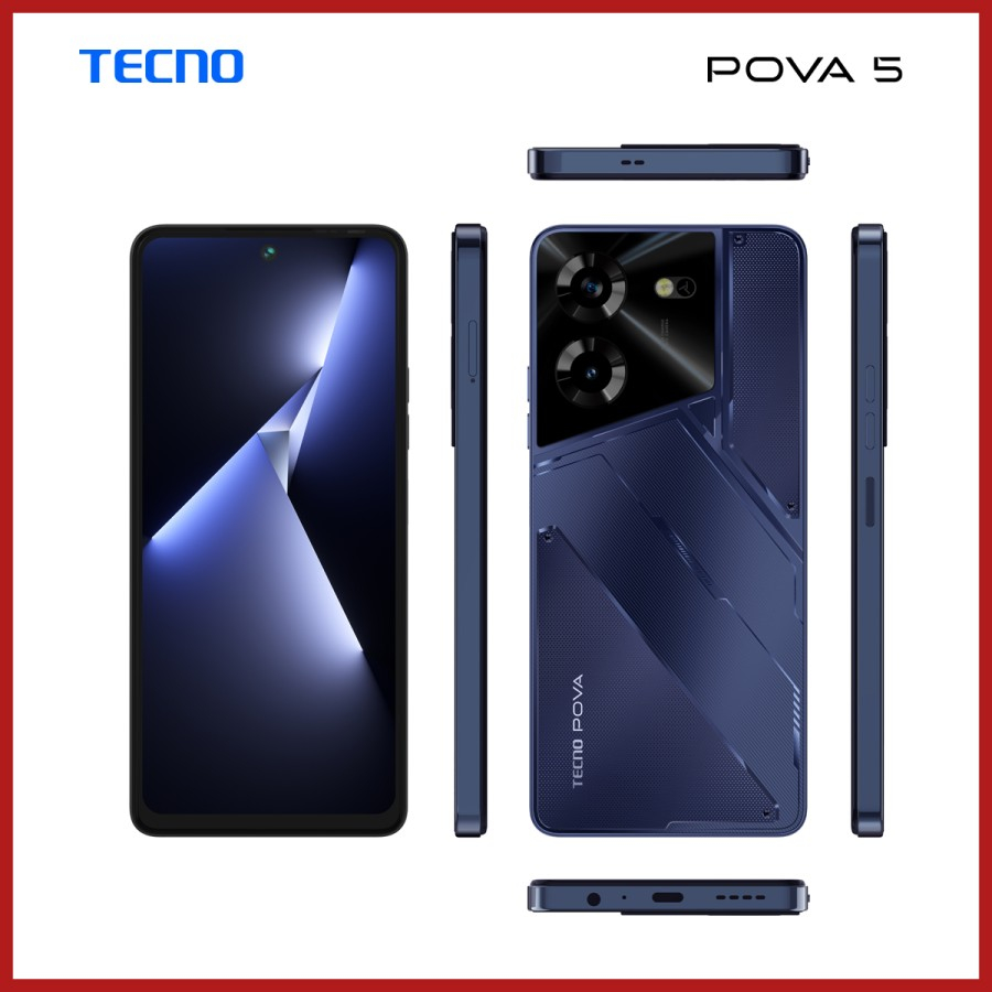TECNO POVA 5 pro 5g & pova 5 - 8GB*+256GB GARANSI RESMI/ORIGINAL-POVA5 BLACK