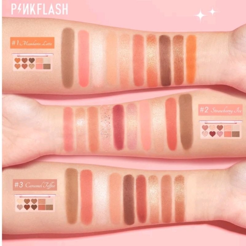 PINKFLASH EYESHADOW 4in1 OhMyLove [BPOM] MURAH