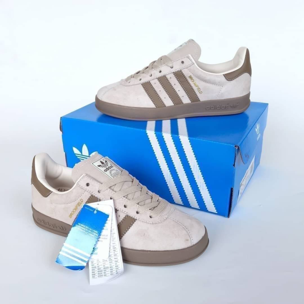 SEPATU SNEAKERS PRIA ADIDAS BROOMFIELD BROWN METALIC SUEDE BNIB