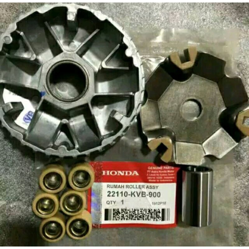 Rumah roller set honda vario 110 beat fi  stater kasar scoopy 2014-2016 code kvb
