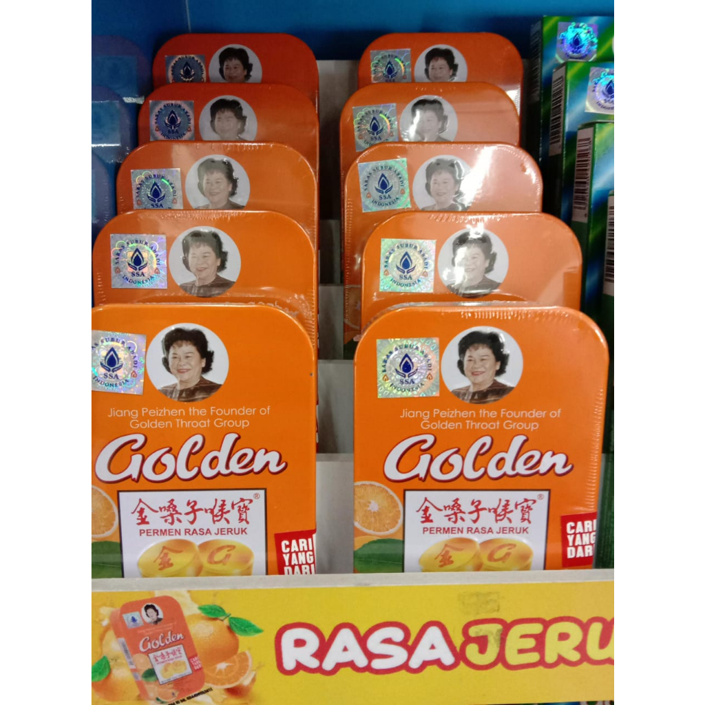 

Golden permen rasa jeruk 22g