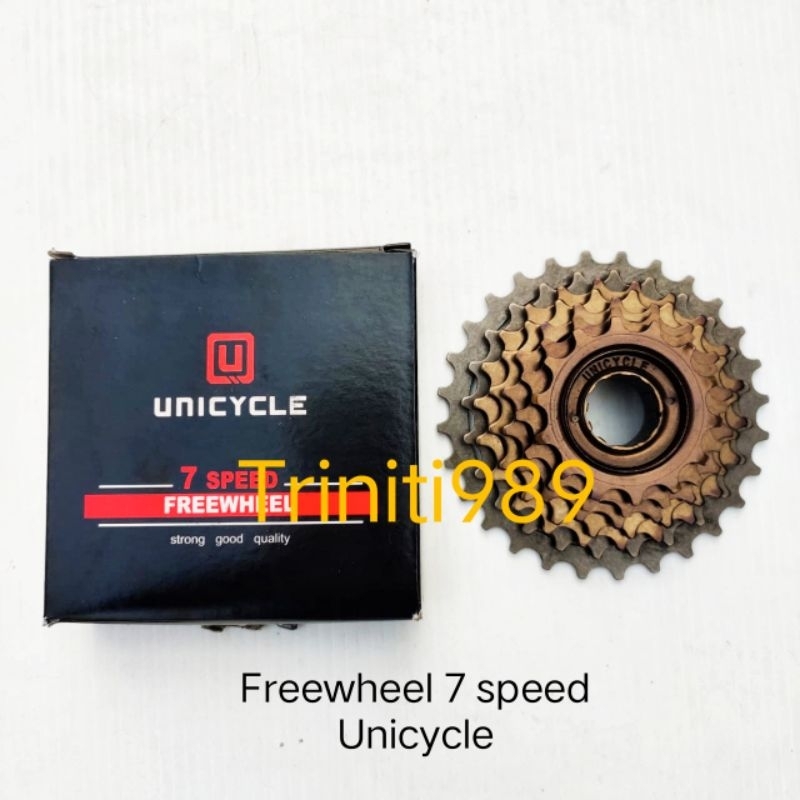 Gear/sprocket/freewheel sepeda gigi 7 speed Unicycle