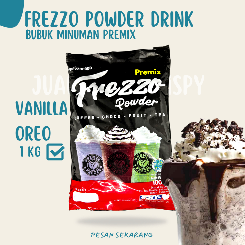 

Frezzo Bubuk Minuman Rasa Vanilla Owreoo / Vanilla Owreoo Powder 1 Kg