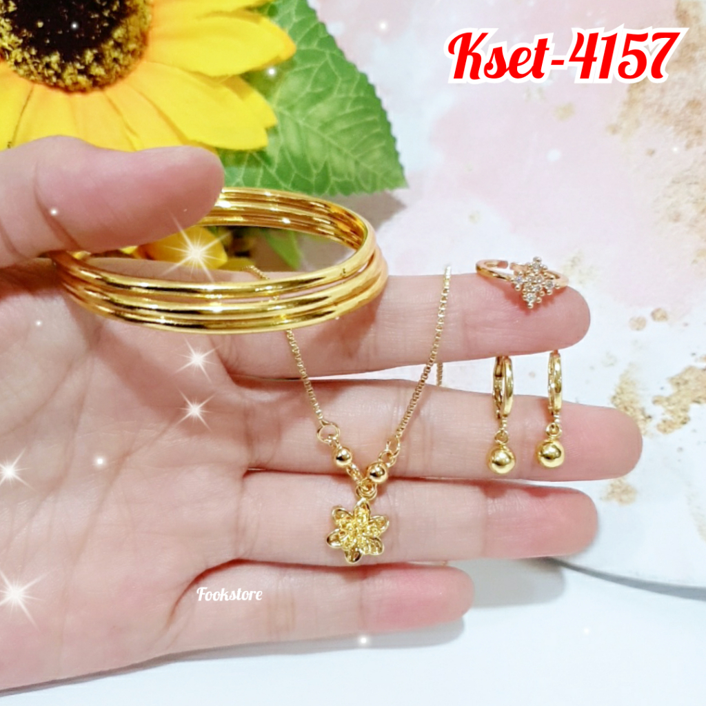 SET GELANG KERONCONG ANAK PERHIASAN PAKET ISI 4 ITEM /KSET-4157