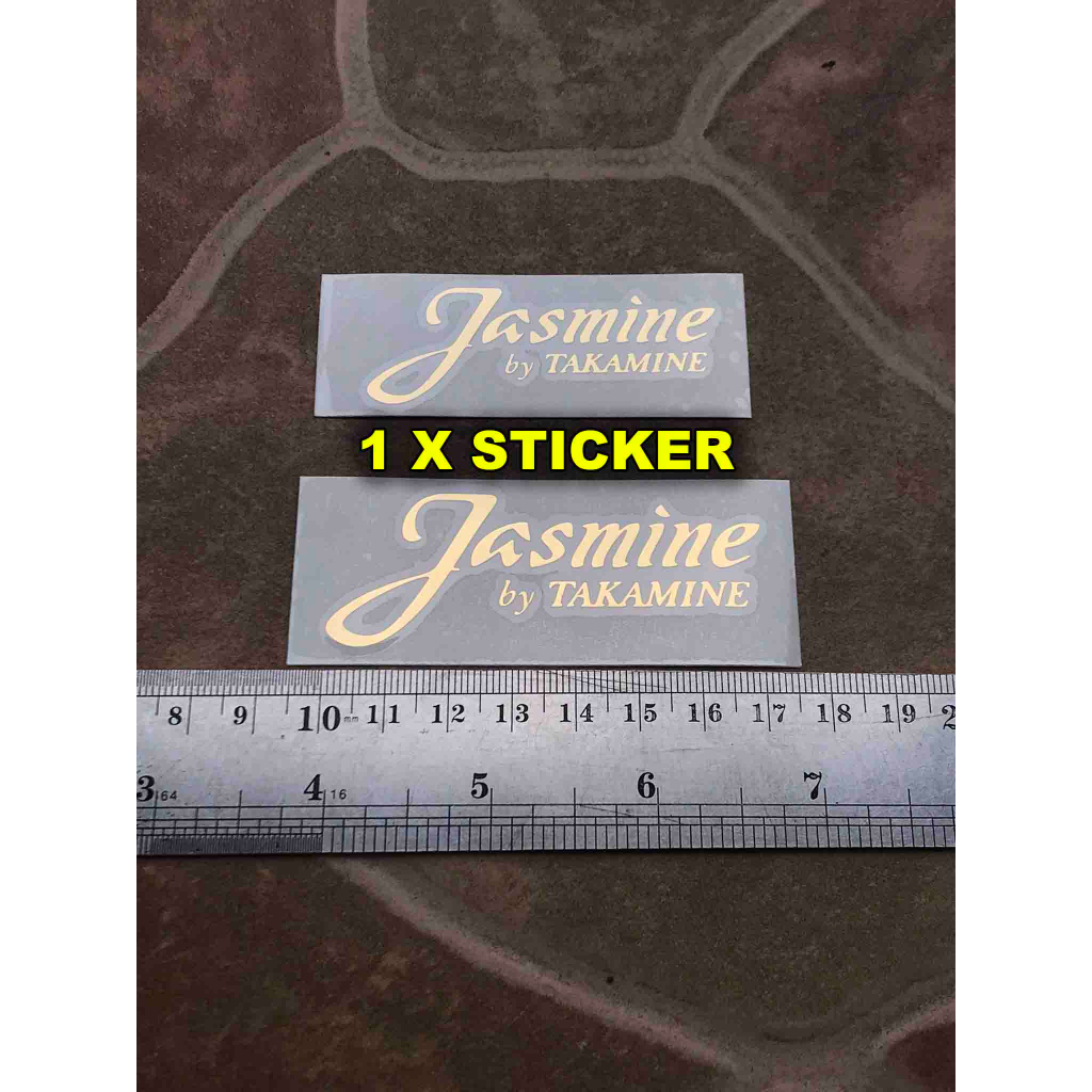 Gitar Jasmine By Takamine Sticker Tempel Headstock Akustik klasik nylon Folk Stratocaster Superstrat