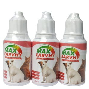 Obat Telinga Kucing Anjing MAX EARVHY Obat anti kutu telinga dan infeksi