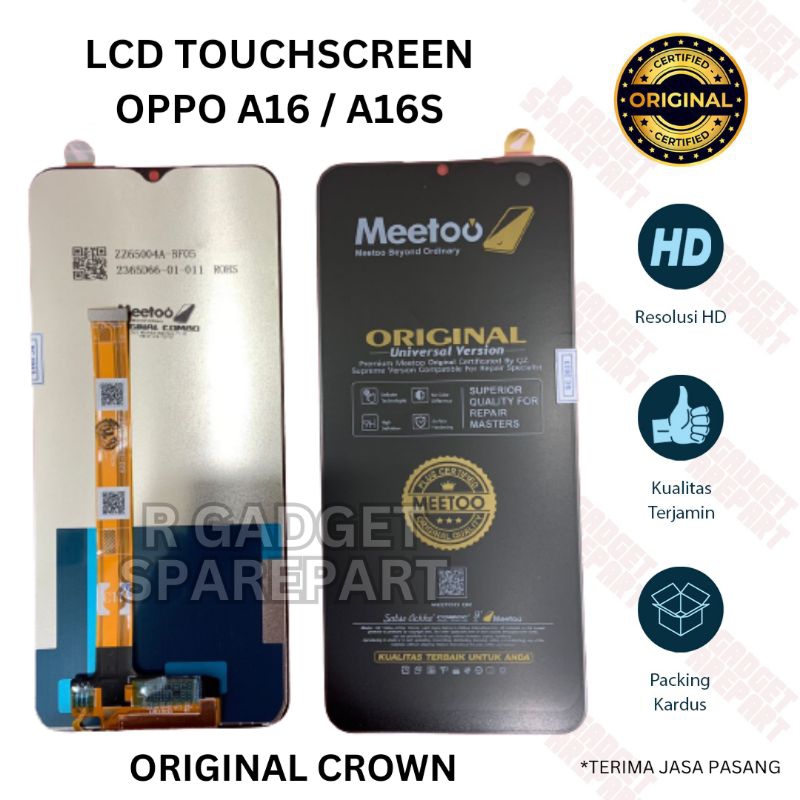LCD OPPO A16 / A16S ORIGINAL OEM QUALITY LCD TOUCHSCREEN OPPO A16 / A16S FULLSET
