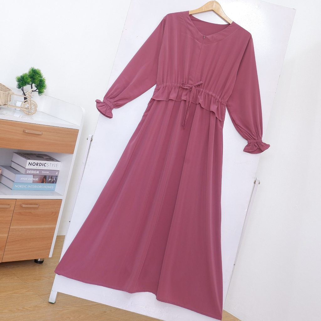 Gamis Polos Wolfis Tsamara