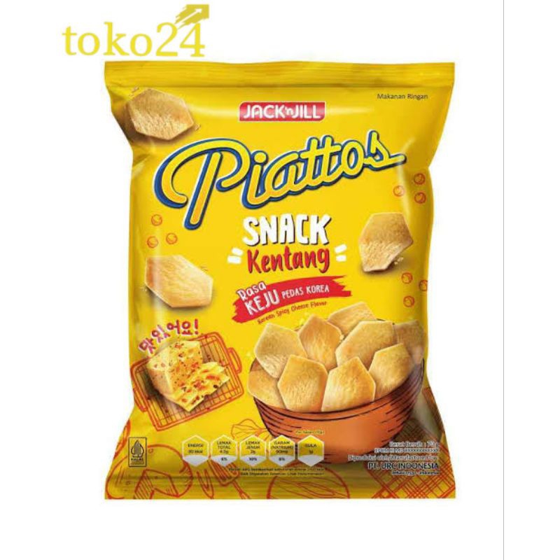 

Piattos Rasa Keju Pedas Korea 70 gr