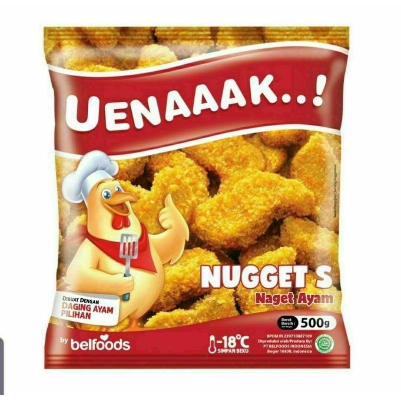 

Belfoods Nugget Ayam Uenak S 500gr