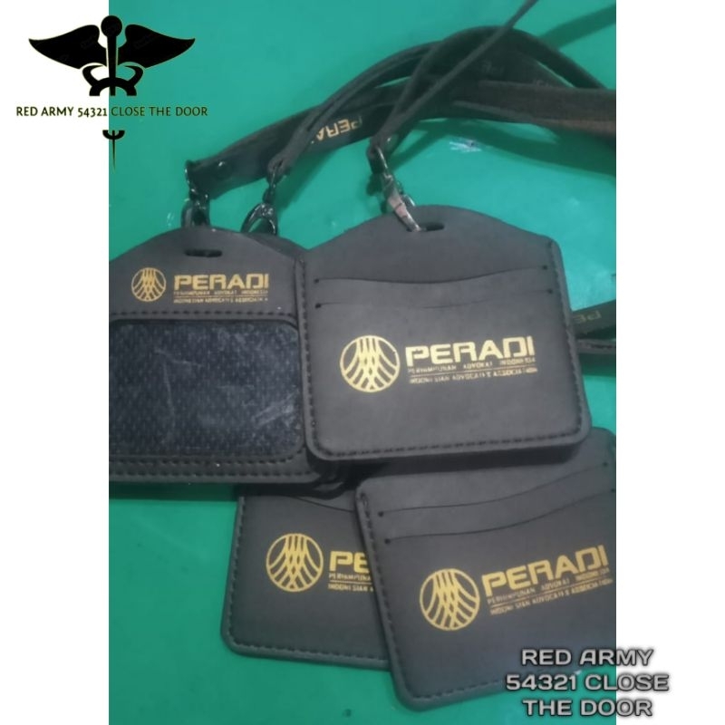 

ID Card Holder Tali Lanyard Name Tag Model Landscape Logo Peradi