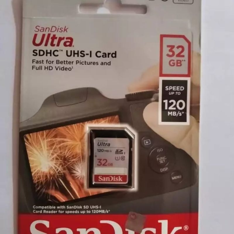 SANDISK ULTRA SDHC SD CARD 32GB 120MBPS CLASS 10/ SD CARD 32GB 120MB/S