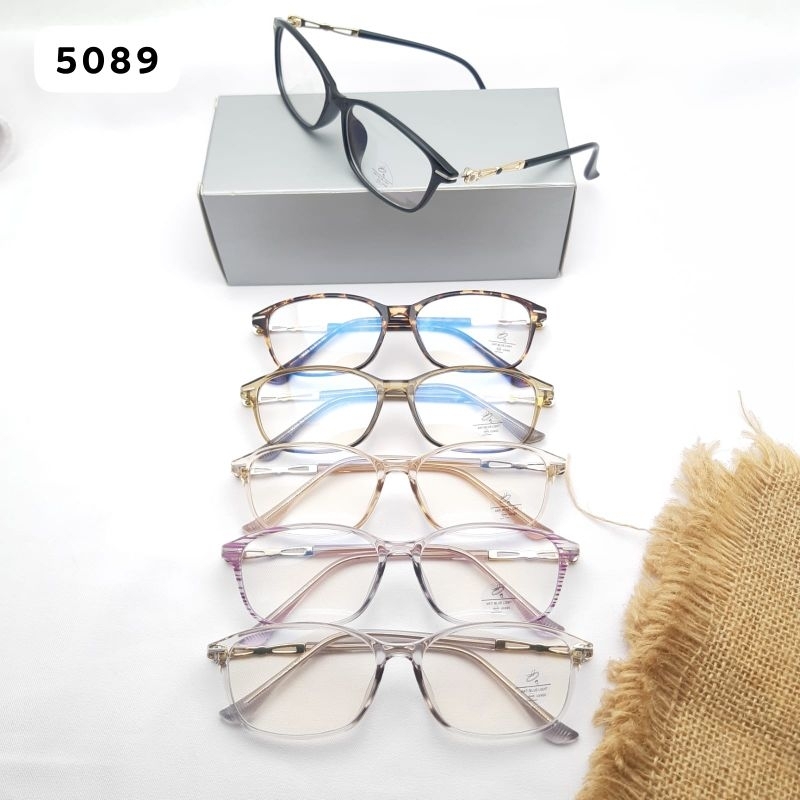 Nnkacamata frame oval plastik wanita 5089