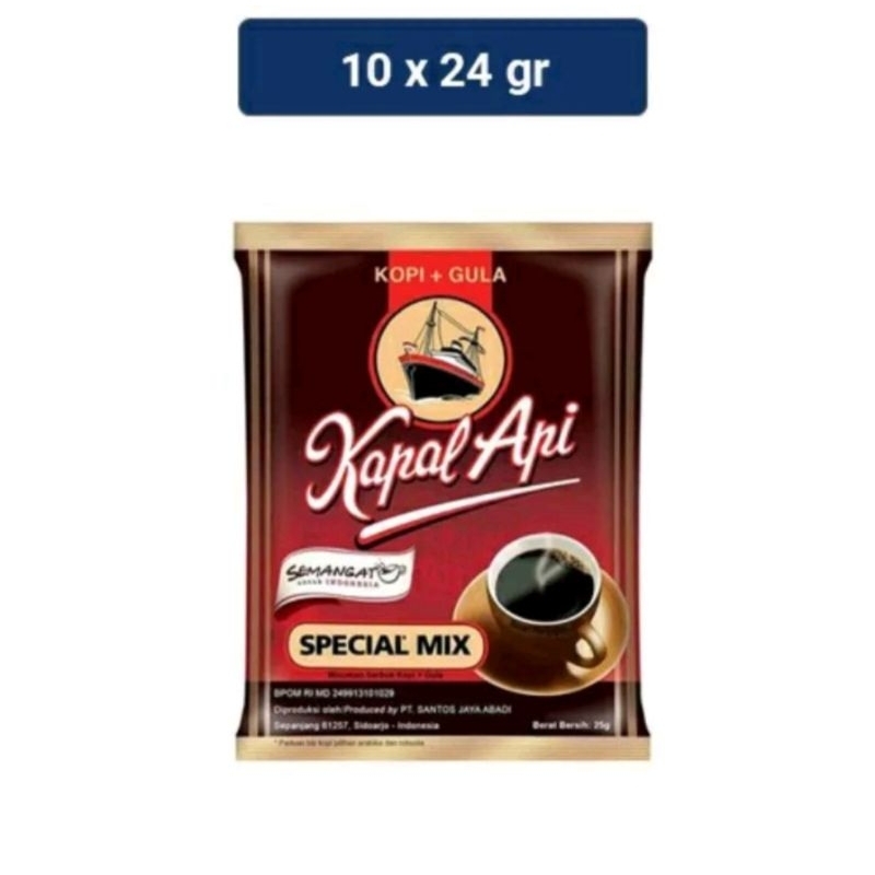 

Kopi Kapal Api Sachet Special Mix 1 renceng isi 10