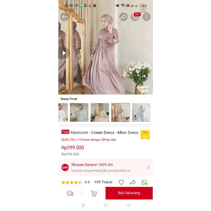 preloved eireen dress alunicorn