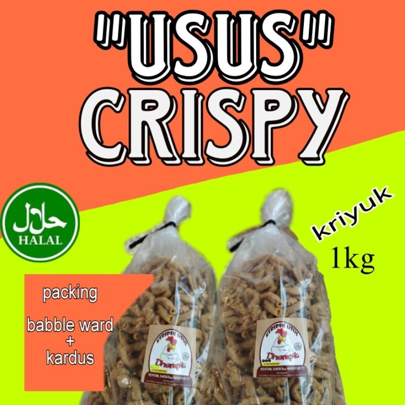 

1KG-USUS CRISPY-USUS KRISPI-KERIPIK USUS-MURAH-Free PACKING KARDUS+BABBLEWARB
