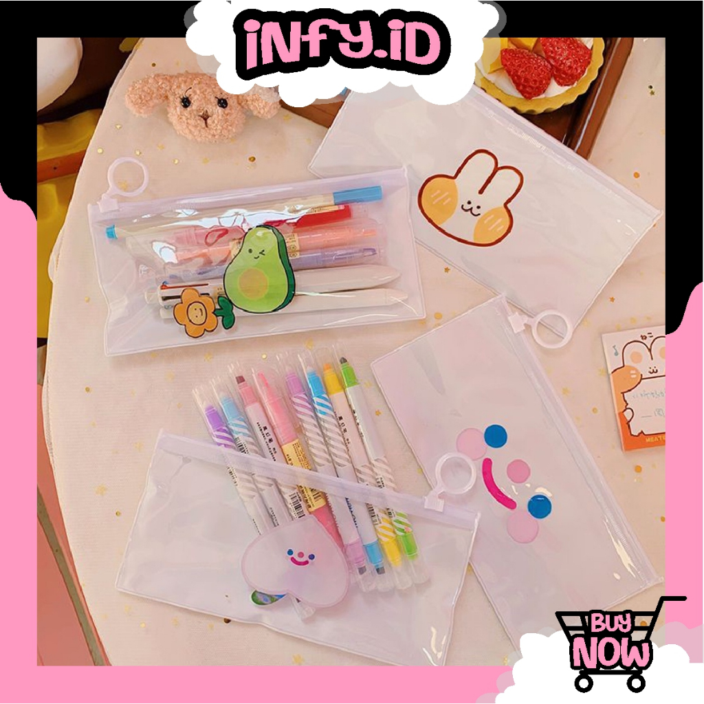 

INFY - Pouch Dompet Mika Make Up Kawai Pouch Resleting Tempat Alat tulis Pouch Travel Pouch R799