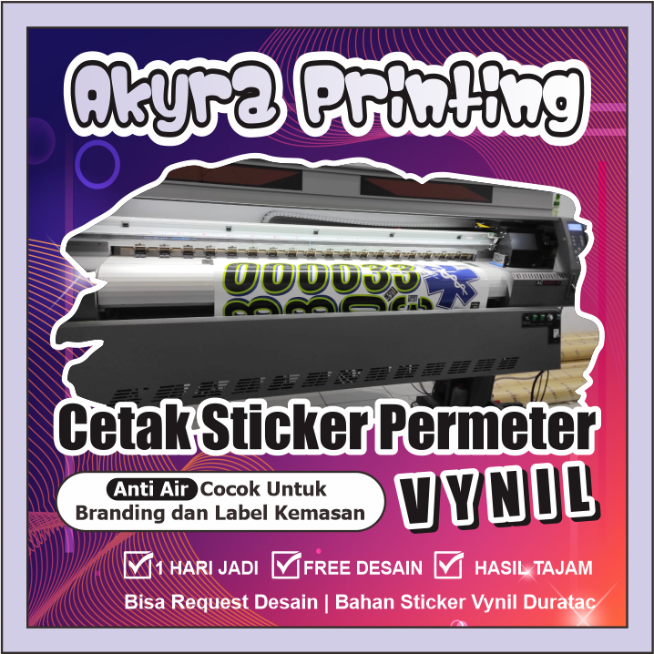 

Sticker Vynil anti air untuk branding dan label kemasan - BISA REQUEST