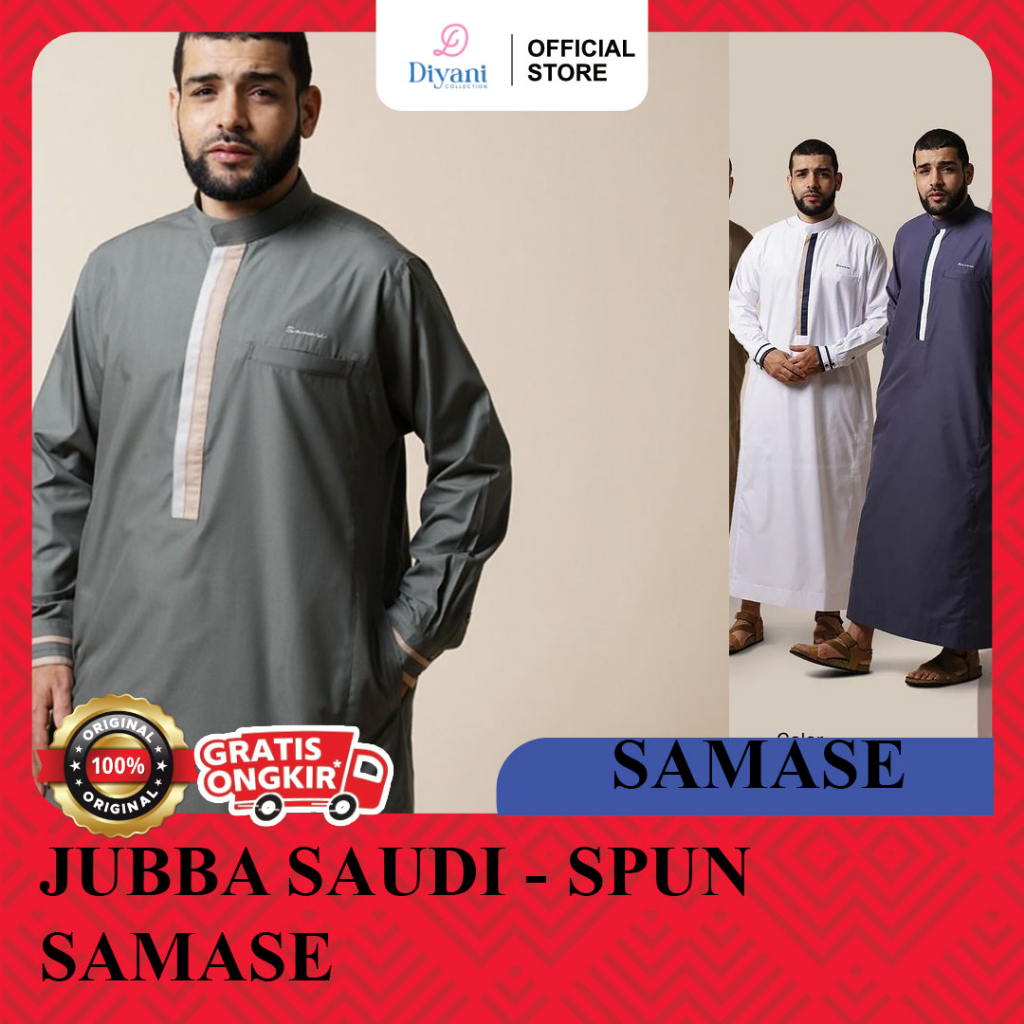 Jubah Saudi Pria T 020 Gamis Pria Dewasa SAMASE Baju Gamis Jubah Pria Dewasa