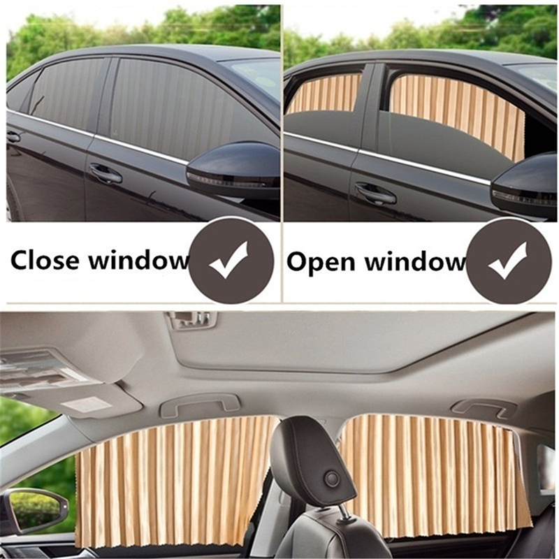 [OTTO] 4pcs Tirai Jendela Mobil Gorden Mobil Tirai Mobil Kaca Samping Tirai Magnet Sunshade Tirai Mobil