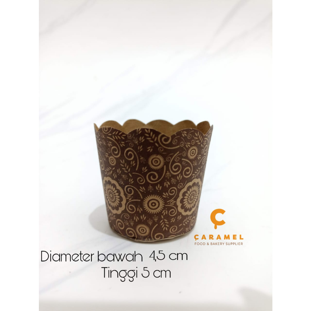 cup muffin bruder coklat 4,5cm 10s - cup muffin coklat - cup kue - cup cake - cup mini