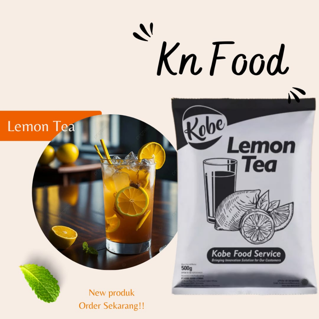 

Lemon Tea Powder Drink Halal -Kobe Lemon TEA 500gr||Minuman Serbuk Powder