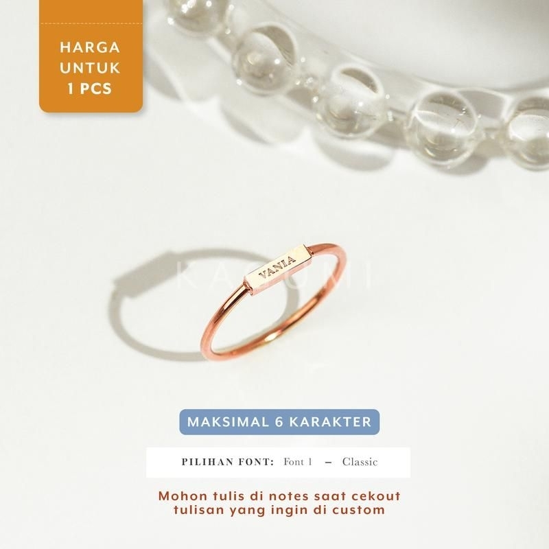 cincin custom nama lapis emas terbaru viral