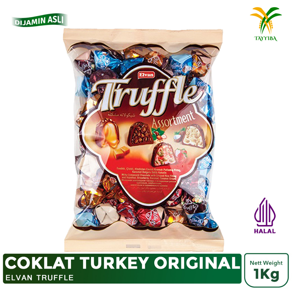 

Coklat Turkey Elvan Truffle Mix Rasa 1kg