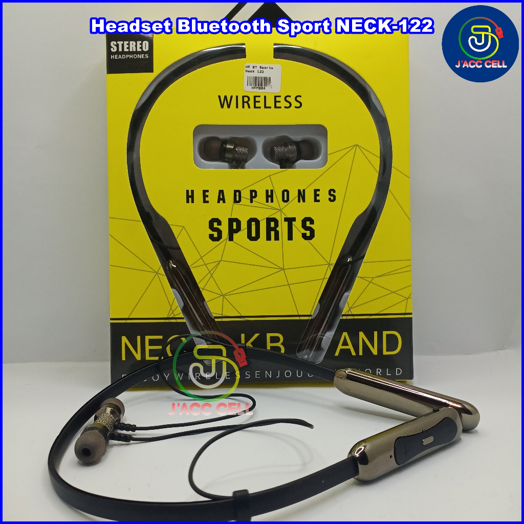 HEADSET HANDSFREE BLUETOOTH KW-122 NECK SPORT EARPHONE KW122