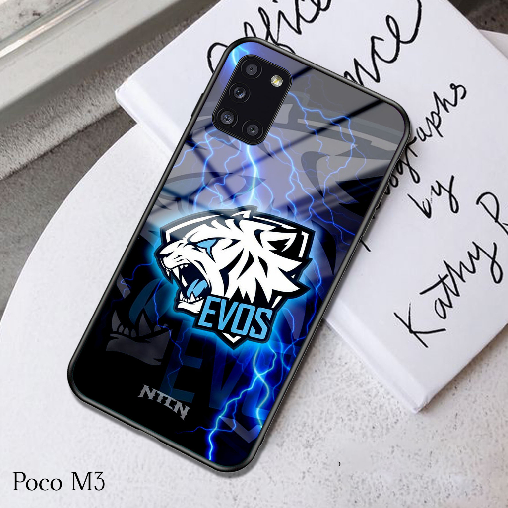 Case POCO M3 - Casing POCO M3 (EVOS) - Case Hp - Casing Hp - Softcase Hp - Softcase Glass Kaca - Sil
