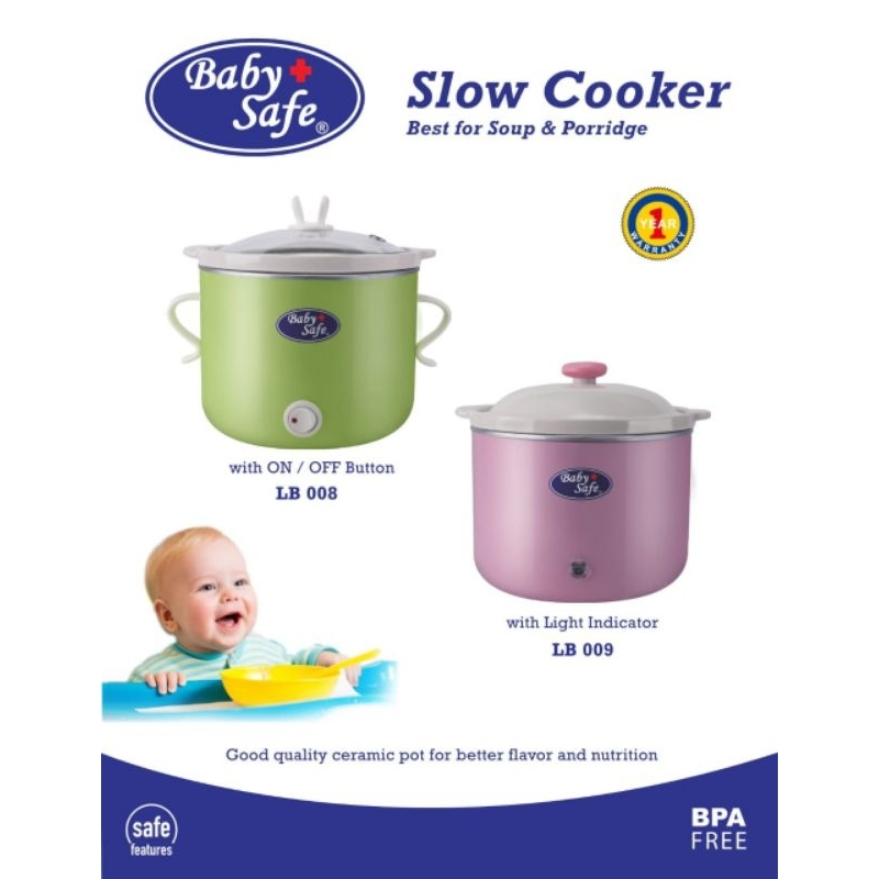 [#57] Baby Safe Slow Cooker / BabySafe Slow Cooker / Alat Masak Bubur Baby Safe MPASI / Slow Cooker 