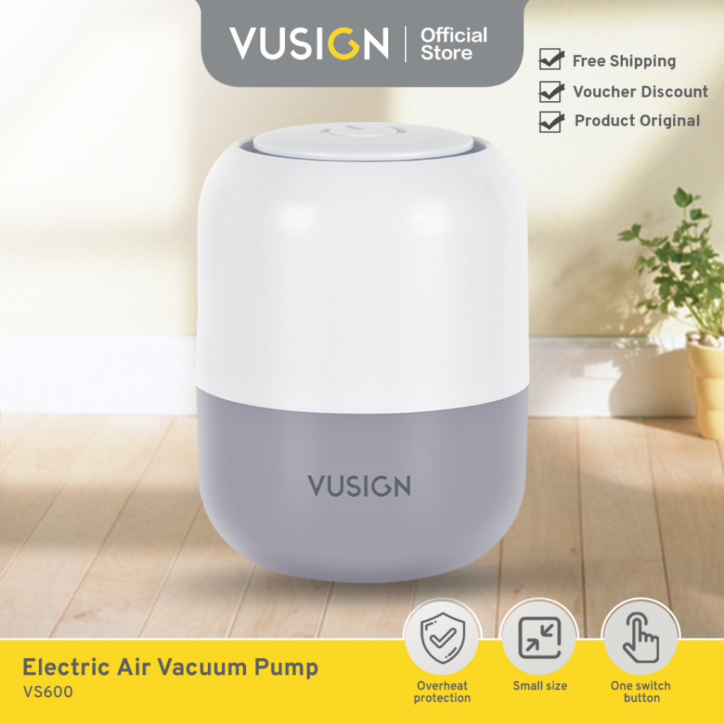 Vusign Vacuum Electric Pump / Pompa Elektrik Plastik Vakum Pakaian Travel Organizer Kualitas Tinggi 