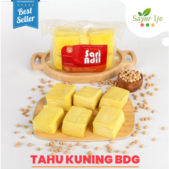 

Tahu Bandung Kuning UD Sari Adil 600 Gram / Pack Fresh Tofu Sayur Segar