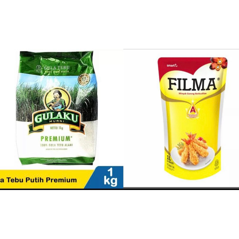 

paket 1kg gulaku dan 1 liter minyak