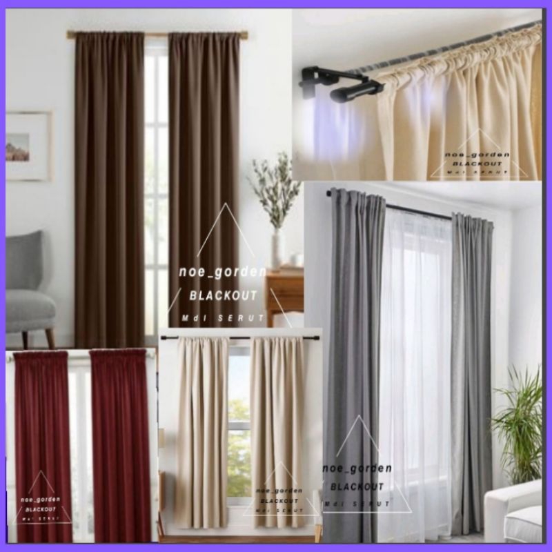 Gorden Minimalis model serut Gorden pintu dan jendela Gorden blackout