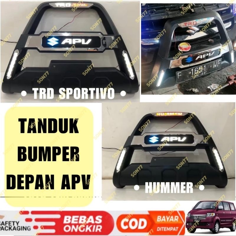 Tanduk Bumper Depan Suzuki Apv / Arena Hummer Lampu LED
