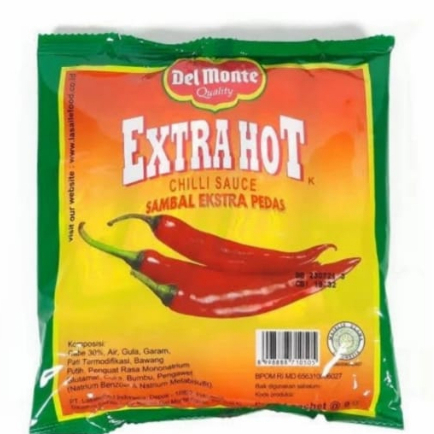 

delmonte saos sambal extra hot sachet